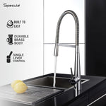 Load image into Gallery viewer, Spring Dual Flow Pull-Down Brass Kitchen Mixer Faucet - By Specule
