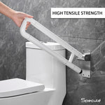 Load image into Gallery viewer, Flip Up Grab Bar Stainless Steel (17 inches) – by Specule
