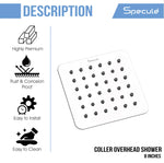 Load image into Gallery viewer, Coller Stainless Steel Overhead Shower (8 x 8 inches) – by Specule
