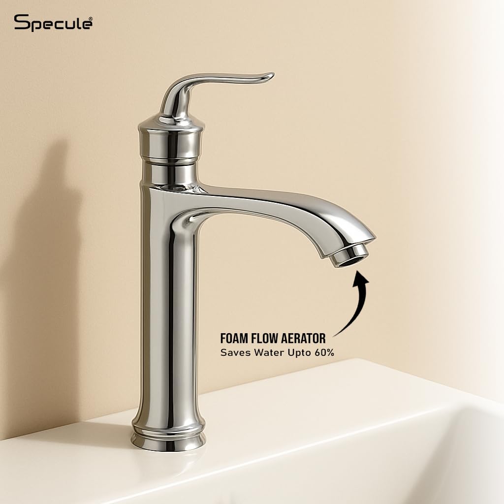 Atrio pillar tap 7 inch modern bathroom faucet