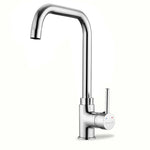 Load image into Gallery viewer, Brass Single Lever Mounted Sink Mixer with Swivel Spout by Specule – Durable kitchen faucet for modern sinks