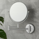 Load image into Gallery viewer, Round Brass Shaving Mirror (Chrome) – by Specule
