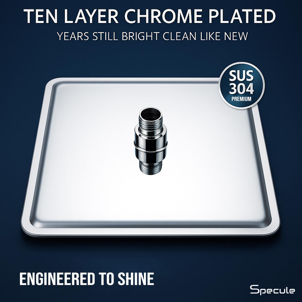 Coller Stainless Steel Overhead Shower (4 x 4 inches) – by Specule