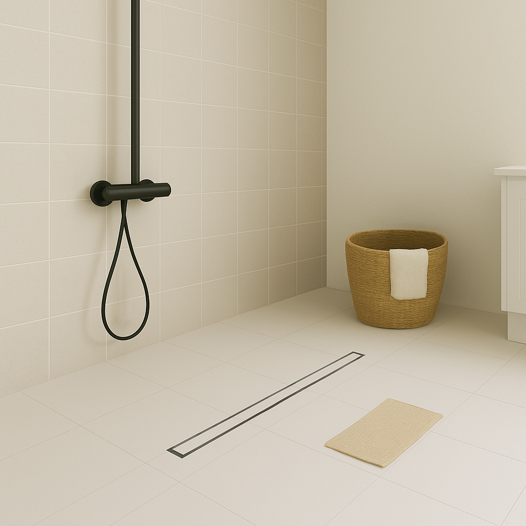 Tile Insert Shower Drain Channel (36 x 2 Inches) with Cockroach Trap (304 Grade) - by Specule
