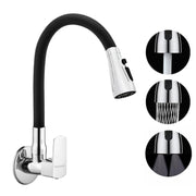 Cube flexible sink cock for kitchen sink