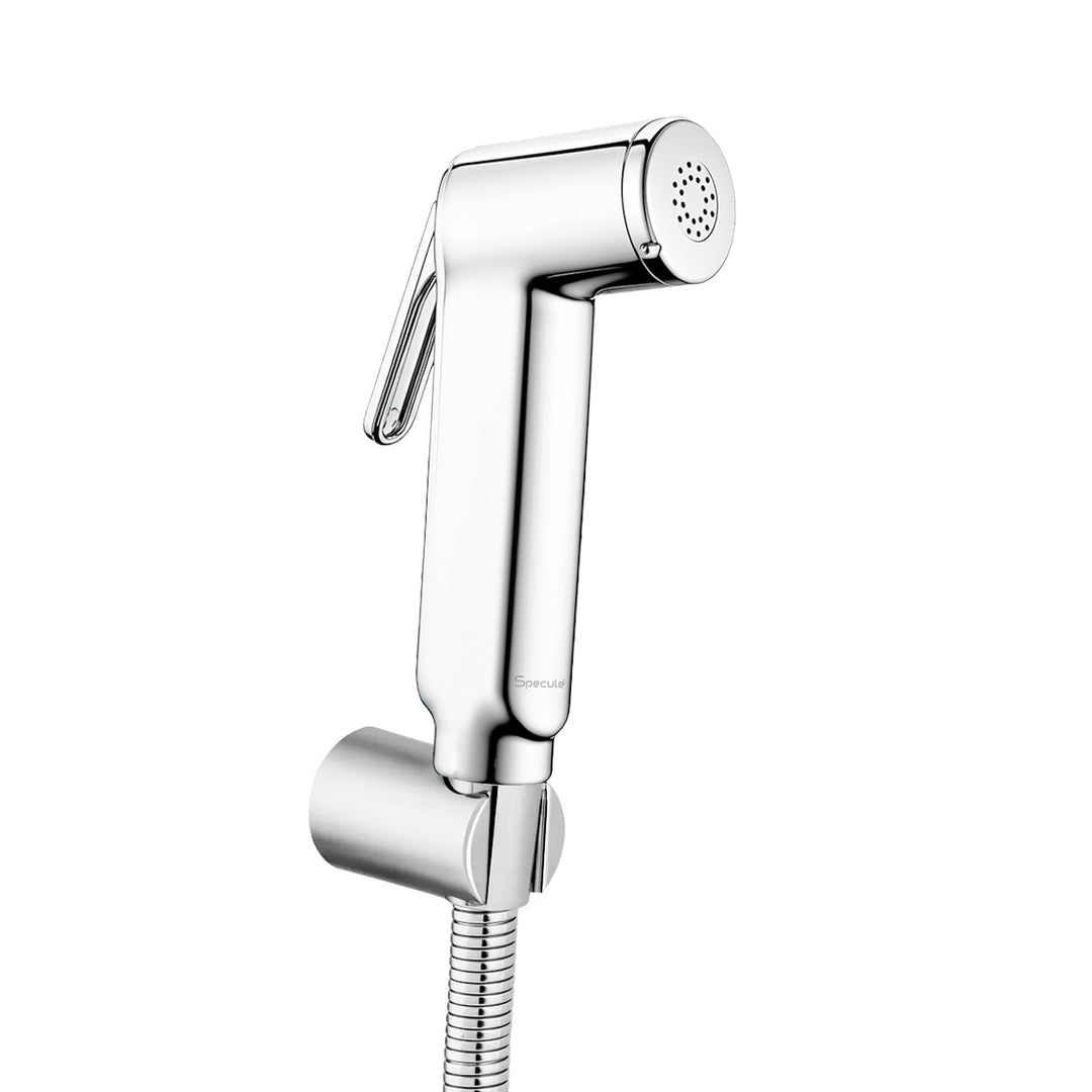 Linea Chrome Health Faucet with Dual Flow and 1 Meter 304-Grade SS Hose & Hook