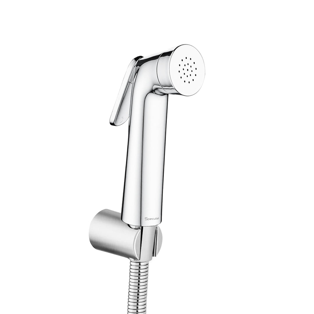 Sleek Chrome Health Faucet with Dual Flow and 1 Meter 304-Grade SS Hose & Hook