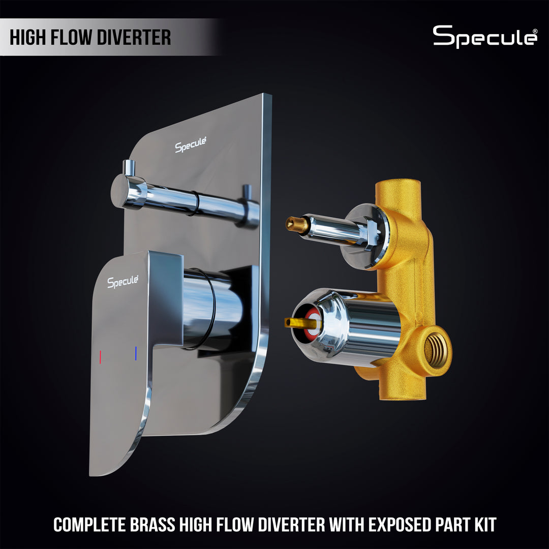 Alive Concealed Body High Flow Diverter With Exposed Part Kit (Complete Set) – by Specule