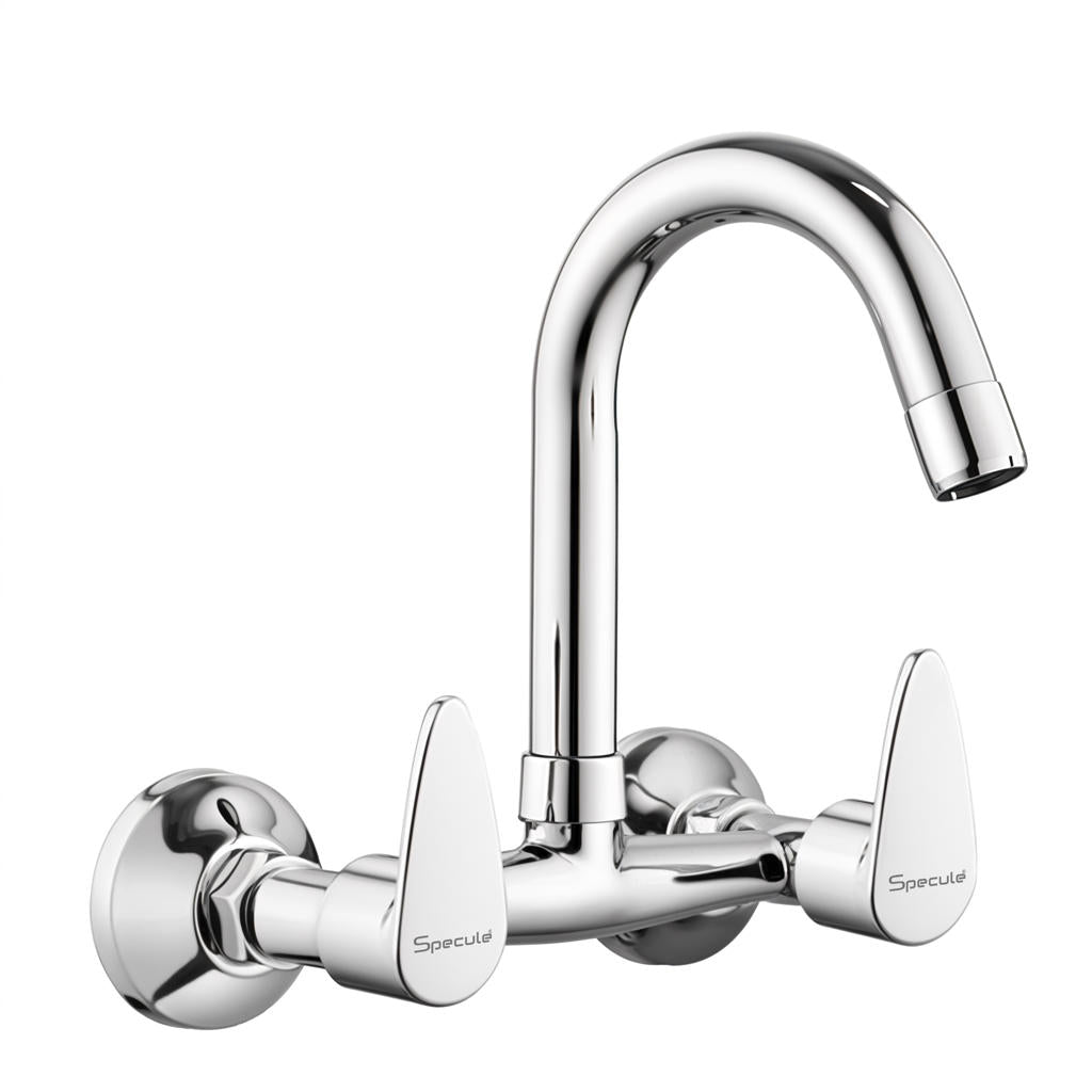 Spectra Wall-mount Kitchen Sink Mixer Tap with Swivel Spout - by Specule