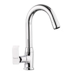 Load image into Gallery viewer, Lyric Swan Neck with Round Swivel Spout Brass (12 inches)- by Specule
