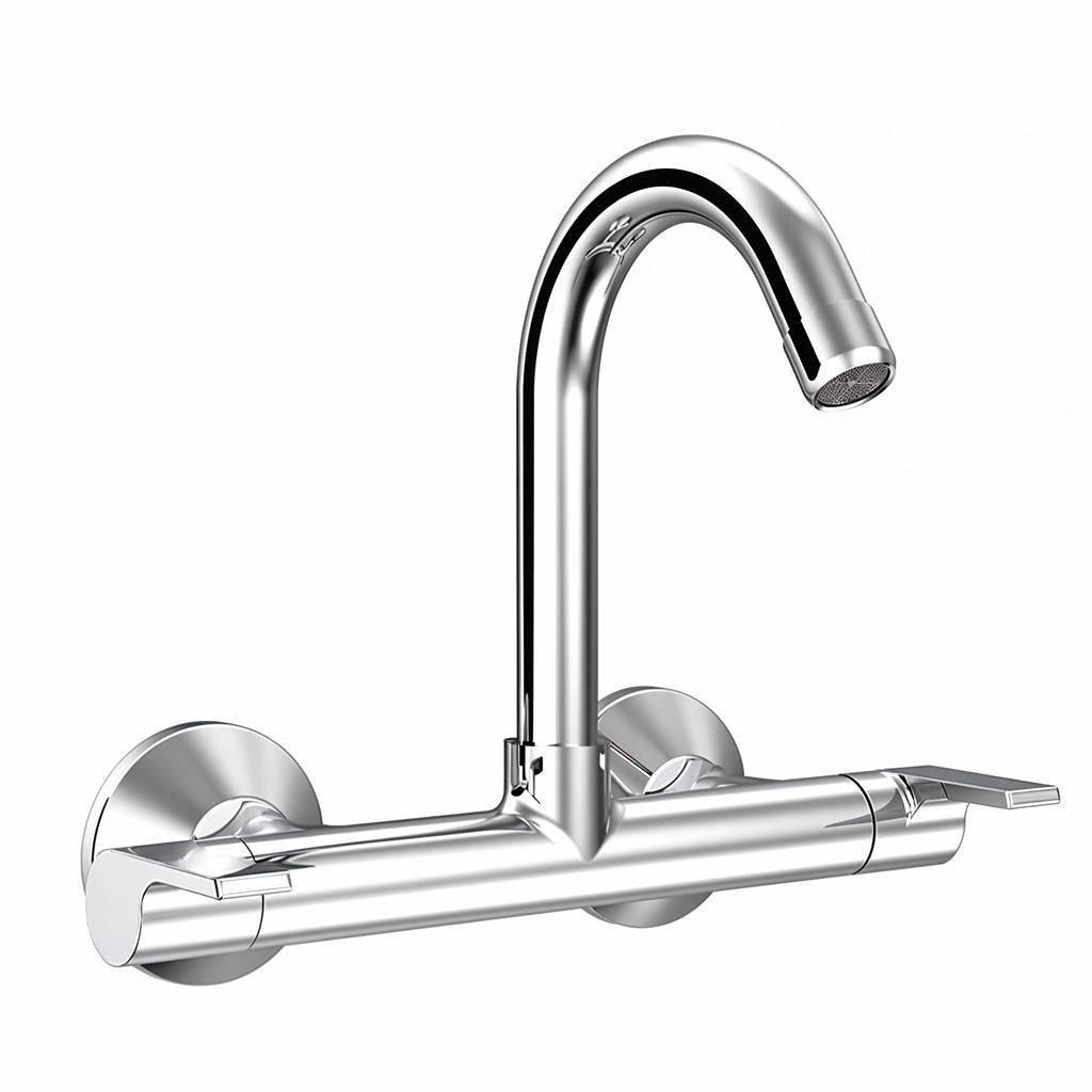 Candy Wall-mount Kitchen Sink Mixer Tap with Swivel Spout - by Specule
