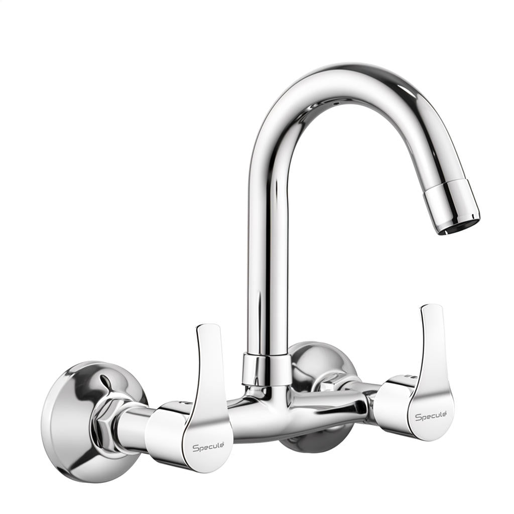 Topaz Wall-mount Kitchen Sink Mixer Tap with Swivel Spout - by Specule