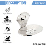 Load image into Gallery viewer, Moon Stainless Steel Soap Dish - by Specule
