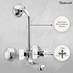 Load image into Gallery viewer, Cubix Wall Mixer Brass Faucet with L Bend – by Specule
