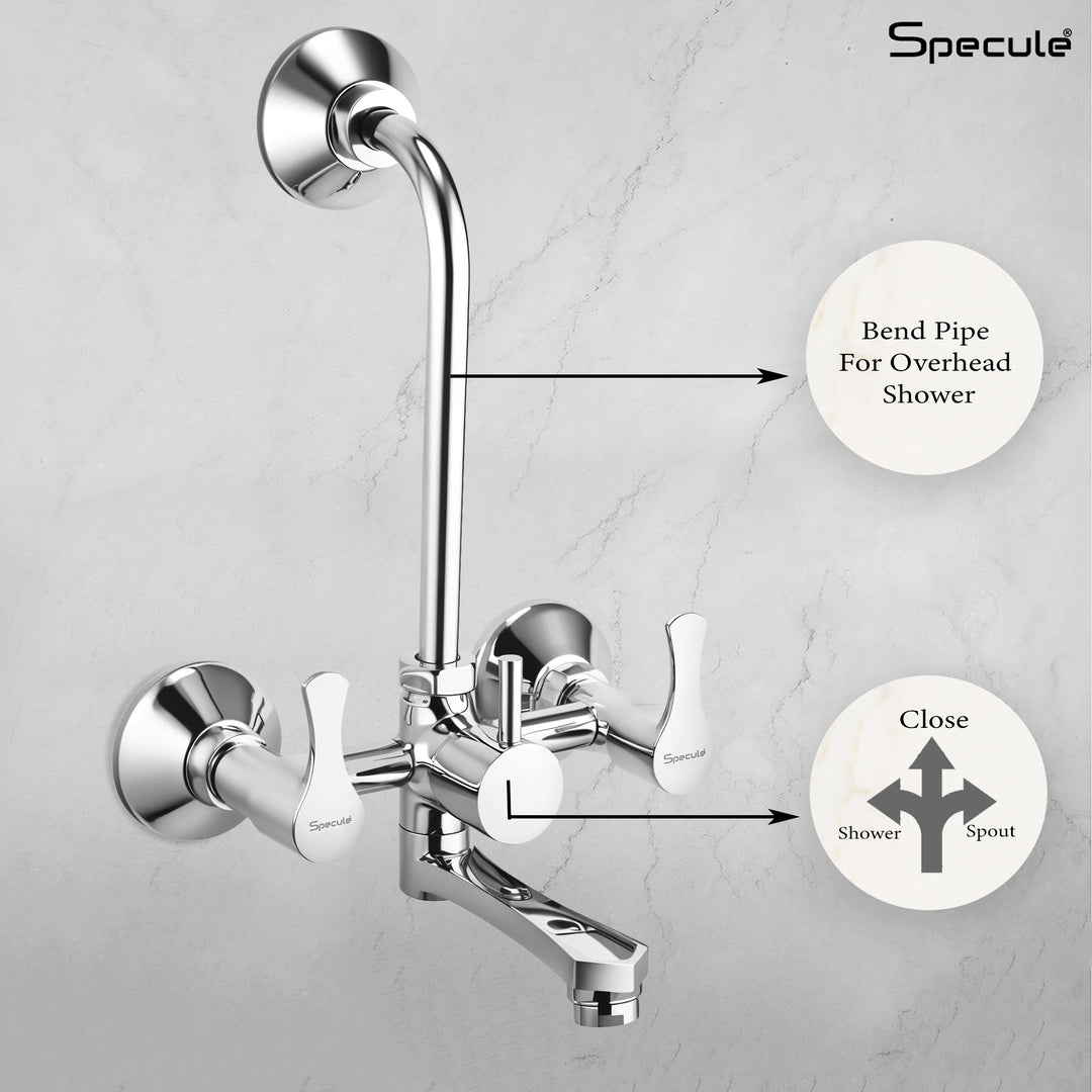 Chocolate Wall Mixer Brass Faucet with L Bend – by Specule