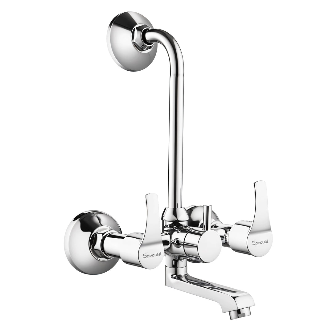 Topaz Wall Mixer Brass Faucet with L Bend – by Specule