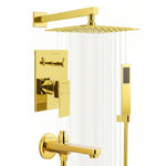Load image into Gallery viewer, Gold High-Flow Shower Diverter Set for Bathroom | Premium Brass 3-Way Diverter