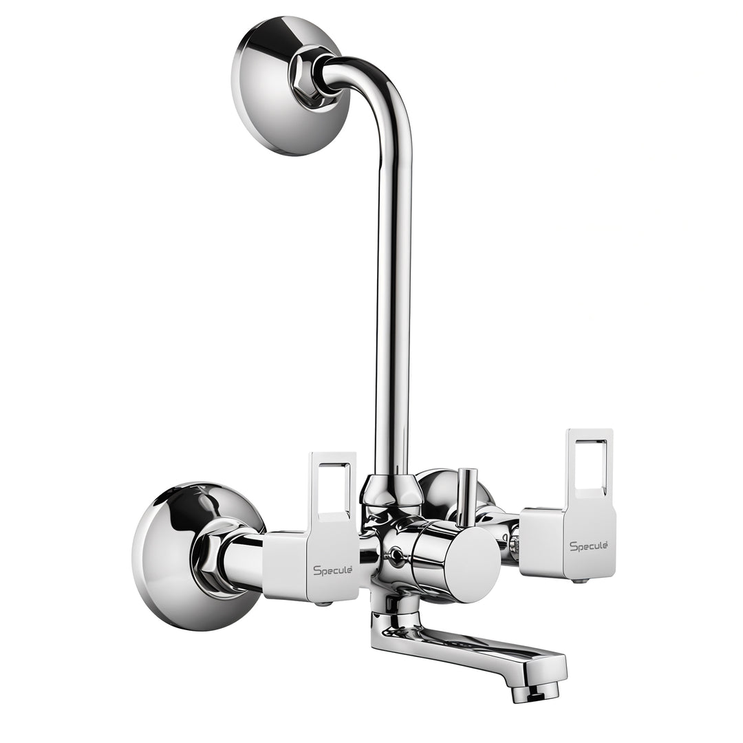 Cubo Wall Mixer Brass Faucet with L Bend – by Specule