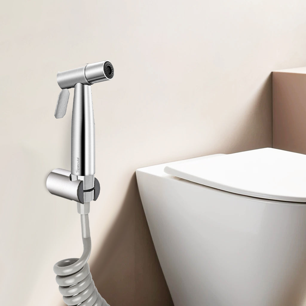 Zento Matt Health Faucet with Dual Flow and 2 Meter Spiral 304-Grade SS Hose & Hook