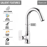 Load image into Gallery viewer, Lyric Swan Neck with Round Swivel Spout Brass (12 inches)- by Specule

