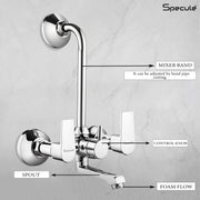 Nyra Wall Mixer Brass Faucet with L Bend – by Specule Specule
