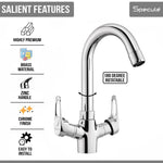 Load image into Gallery viewer, Opel Center Hole Wash Basin Mixer Tap with Swivel Spout - by Specule
