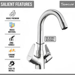 Load image into Gallery viewer, Spectra Center Hole Wash Basin Mixer Tap with Swivel Spout - by Specule
