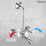 Load image into Gallery viewer, Chocolate Wall Mixer Brass Faucet with L Bend – by Specule
