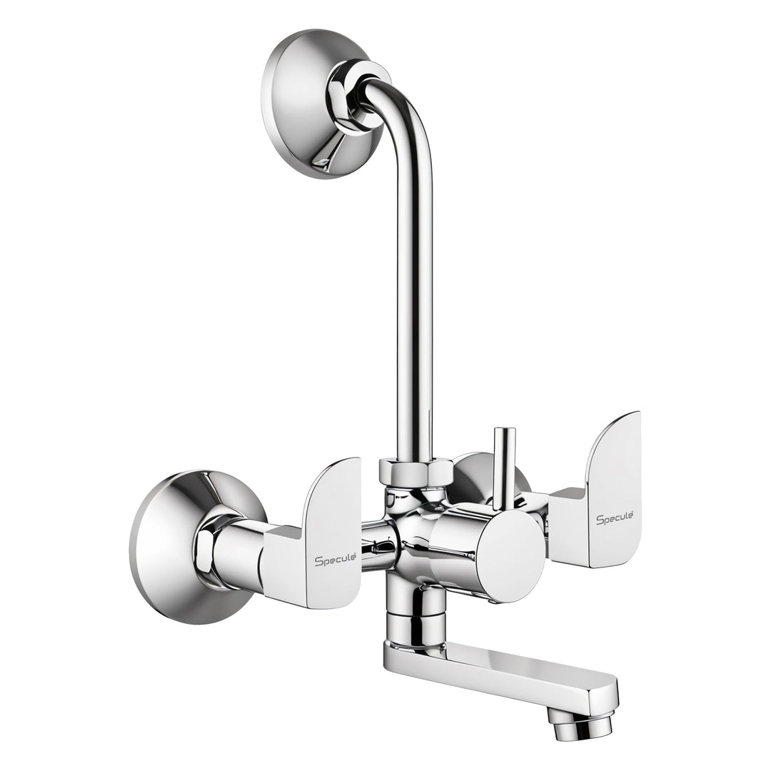 Alive Wall Mixer Brass Faucet with L Bend – by Specule