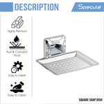 Load image into Gallery viewer, Square Stainless Steel Soap Dish - by Specule
