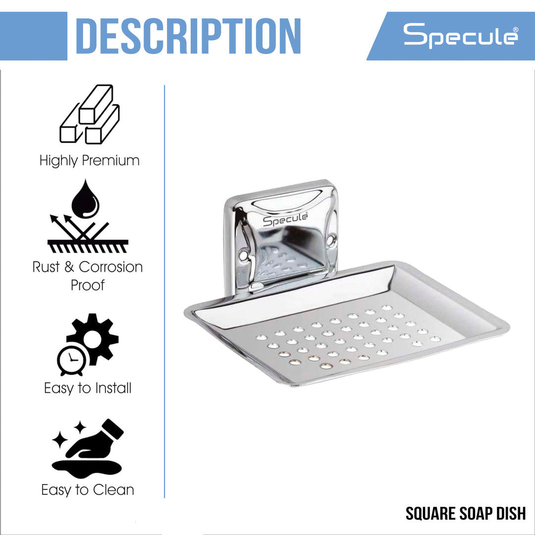 Square Stainless Steel Soap Dish - by Specule