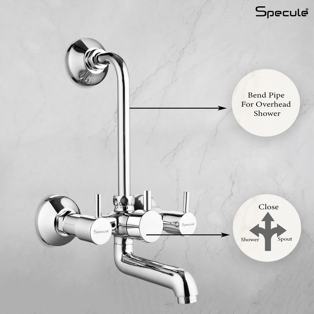 Flora 3/4 Inches Wall Mixer Brass Faucet with L Bend – by Specule