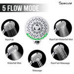 Load image into Gallery viewer, Kiya Five flow ABS Hand Shower with 1.5 Meter 304-grade SS Hose &amp; Hook
