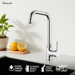 Load image into Gallery viewer, Flora Deck-mount Kitchen Sink Tap with Large J Type Swivel Spout (18") - by Specule