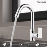 Load image into Gallery viewer, Lyric Swan Neck with Round Swivel Spout Brass (12 inches)- by Specule
