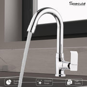 Lyric Swan Neck with Round Swivel Spout Brass (12 inches)- by Specule