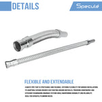 Load image into Gallery viewer, PVC Flexible Waste Pipe with Chrome Finish (30 Inches) - By Specule
