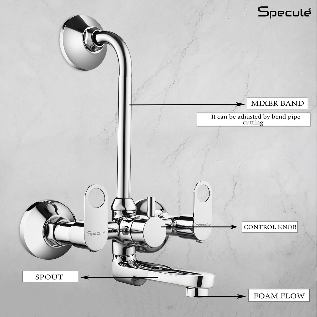 Ornamix Wall Mixer Brass Faucet with L Bend – by Specule