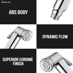 Load image into Gallery viewer, Glory Chrome Health Faucet with Dual Flow and 1 Meter 304-Grade SS Hose &amp; Hook
