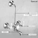 Load image into Gallery viewer, Chocolate Wall Mixer Brass Faucet with L Bend – by Specule
