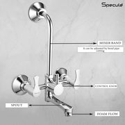 Chocolate Wall Mixer Brass Faucet with L Bend – by Specule Specule