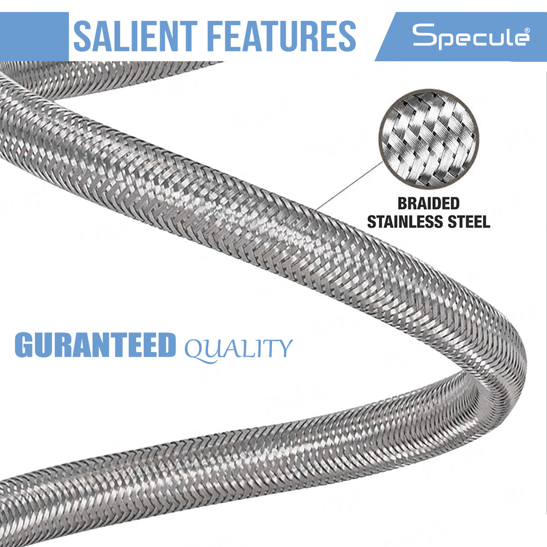 Connection Pipe For Geyser Stainless Steel (12 Inches) (Pack of 2) - by Specule