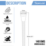 Load image into Gallery viewer, PVC Black Tail Flexible Waste Pipe (35 Inches) (Pack of 2) – By Specule
