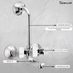Load image into Gallery viewer, Cubix Wall Mixer Brass Faucet with L Bend – by Specule
