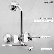 Cubix Wall Mixer Brass Faucet with L Bend – by Specule Specule
