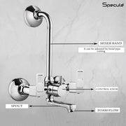 Cubo Wall Mixer Brass Faucet with L Bend – by Specule Specule