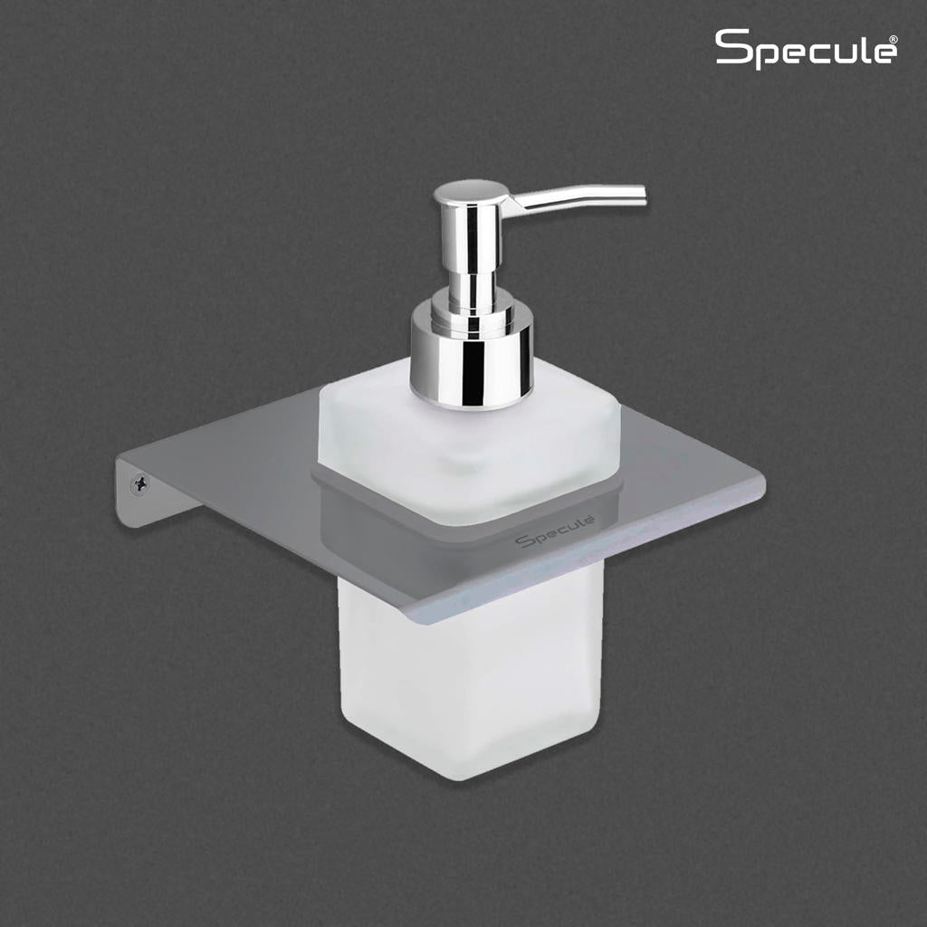 Stellar Stainless Steel/Glass Soap Dispenser (Black)- by Specule