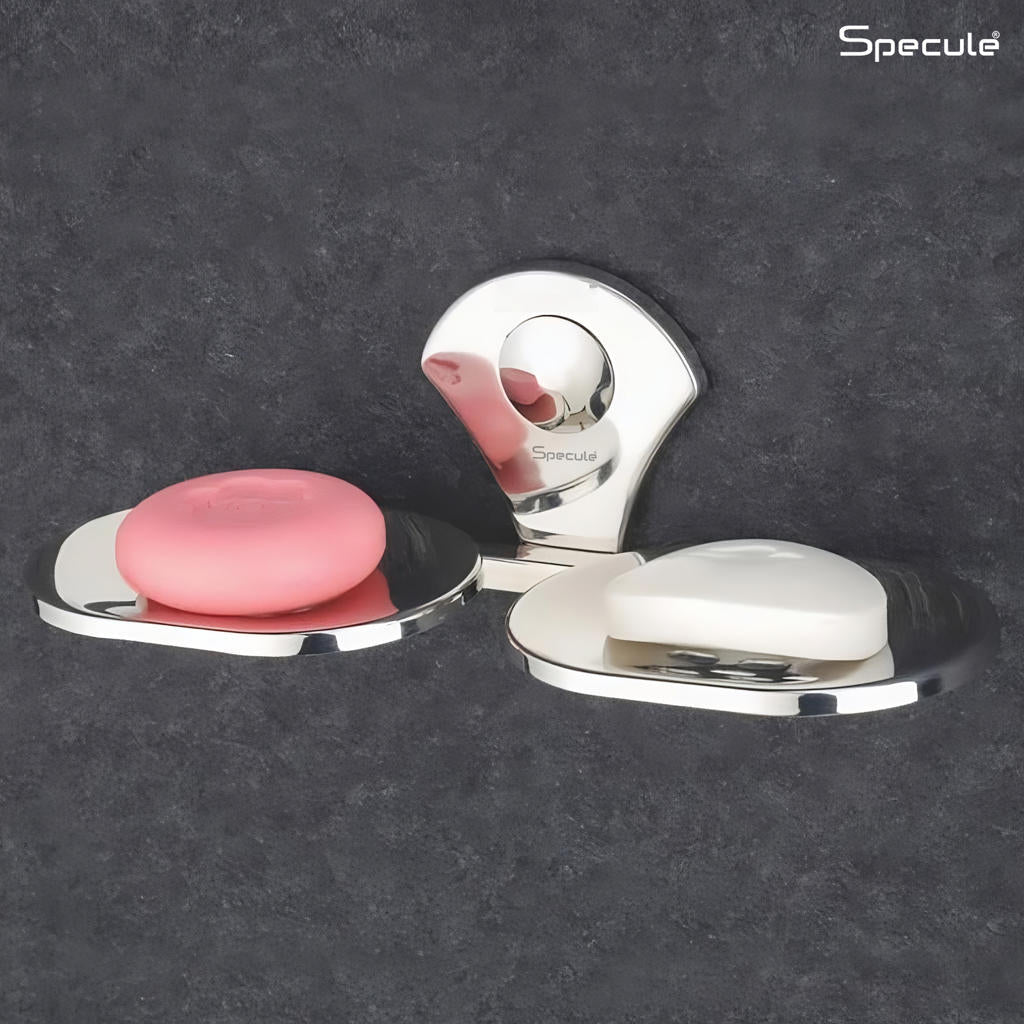 Moon Stainless Steel Double Soap Dish - by Specule