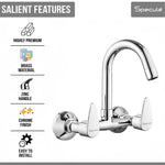 Load image into Gallery viewer, Spectra Wall-mount Kitchen Sink Mixer Tap with Swivel Spout - by Specule
