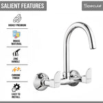 Load image into Gallery viewer, Alive Wall-mount Kitchen Sink Mixer Tap with Swivel Spout - by Specule
